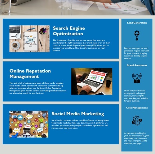 screenshot of Horiseon landing page